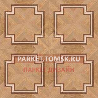 Художественный паркет Модули (мозайка) Дуб Радиал, Дуб Селект, Клён, Орех